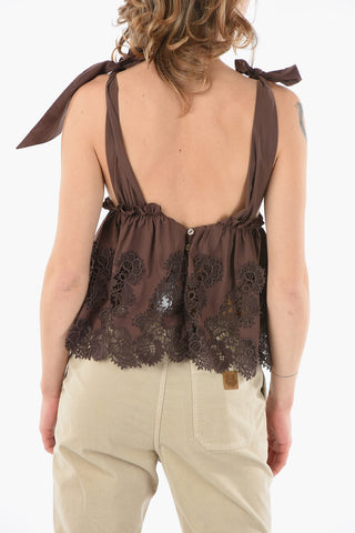 Deep Neckline Lace CANYOX Top