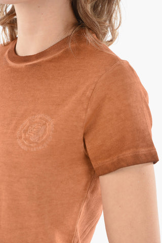 Garment-dyed Cotton CREST FADE T-Shirt