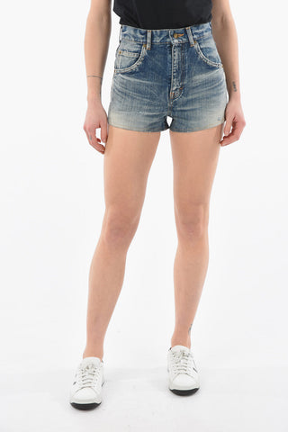 5 Pocket Dèlavè Denim Shorts with Belt Loops