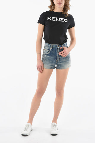 5 Pocket Dèlavè Denim Shorts with Belt Loops