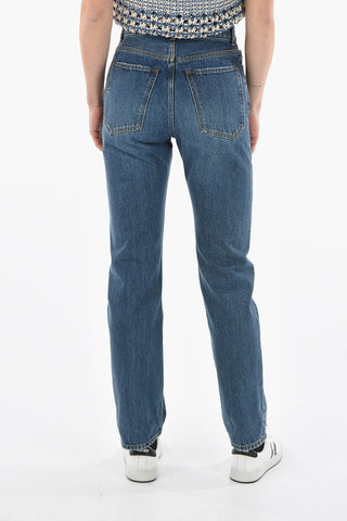 Jeans SEMERU Slim Fit con Ricamo Logo 18cm