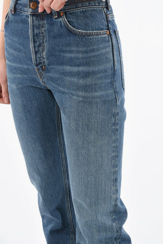 Jeans SEMERU Slim Fit con Ricamo Logo 18cm