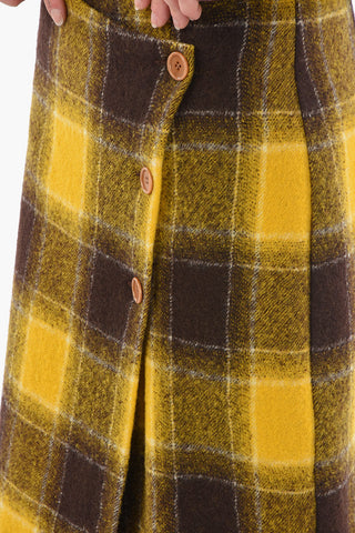 Maxi Tartan Checked Wrap GIPSY Skirt