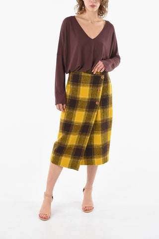 Maxi Tartan Checked Wrap GIPSY Skirt