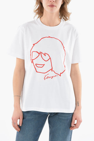 Loose Fit T-shirt with Kenzo Hommage Embroidery