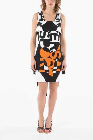 UNIVERSAL PASSPORT Printed Cotton Bodycon Dress detailed with Straps