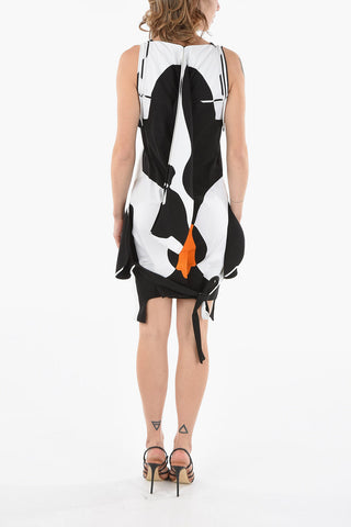 UNIVERSAL PASSPORT Printed Cotton Bodycon Dress detailed with Straps
