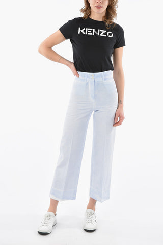 Linen and Cotton Wide Leg SIBILLA Pants