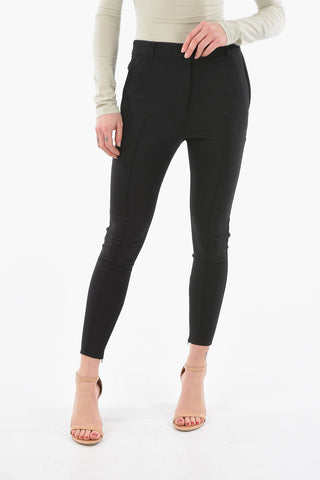 Virgin-wool Skinny Pants with Ankle Zip