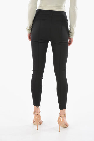 Virgin-wool Skinny Pants with Ankle Zip
