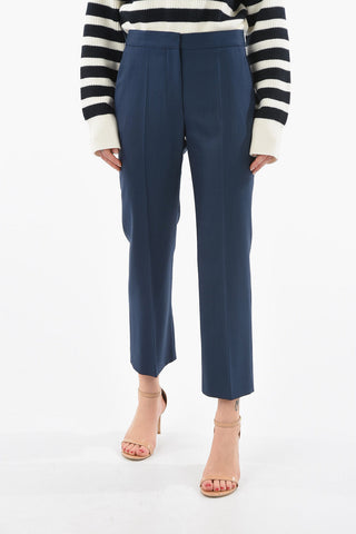 Pantaloni 2 Tasche in Lana Bird's Eye