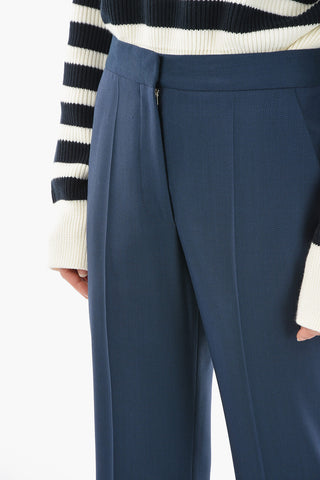Pantaloni 2 Tasche in Lana Bird's Eye