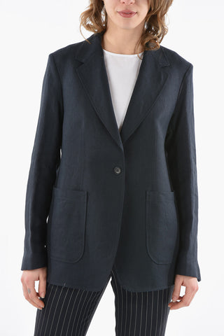 Blazer BEST in Lino Sfoderato a Un Bottone