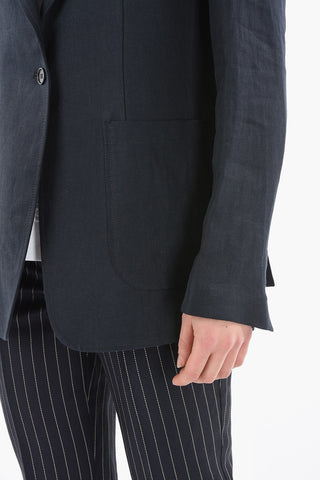 Blazer BEST in Lino Sfoderato a Un Bottone