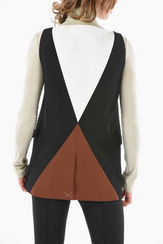 Gilet Sartoriale Oversize in Lana Vergine 