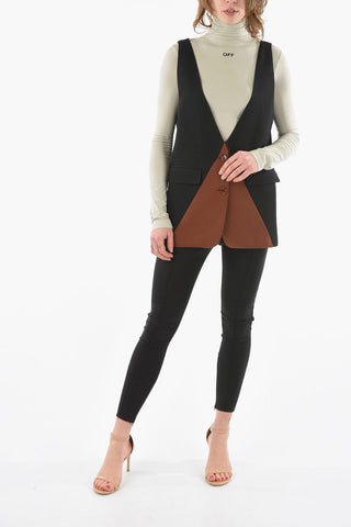 Gilet Sartoriale Oversize in Lana Vergine 