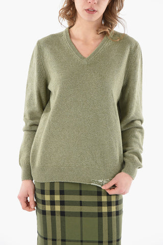 ARTISANAL Maglia in Lana e Cashmere con Collo a V