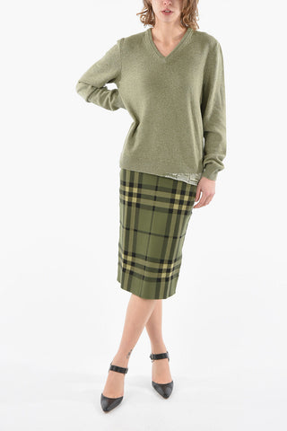 ARTISANAL Maglia in Lana e Cashmere con Collo a V