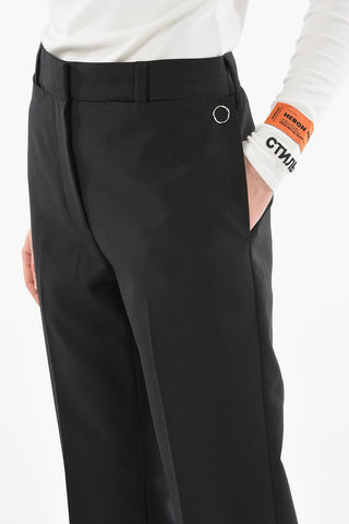 Wool Mohair ZOHRA Tailored Pants Detailed with Button Pockets