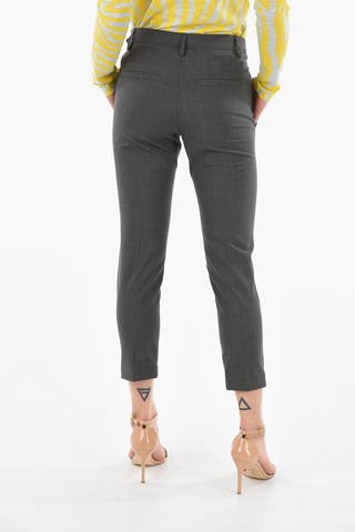 Pantalone Boyfit con Silhouette a Sigaretta e Passante con Monile
