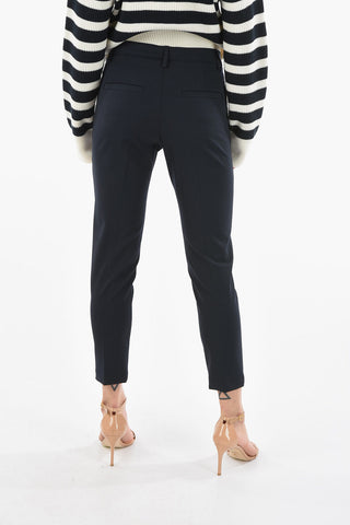 Pantalone Boyfit con Silhouette a Sigaretta e Passante con Monile
