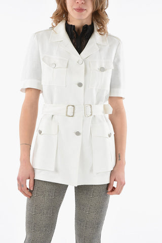 Belted HESTER Blazer with Notch Lapel