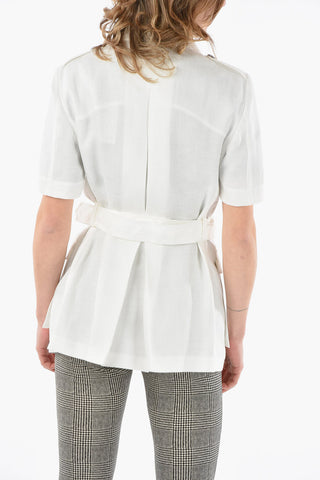 Belted HESTER Blazer with Notch Lapel