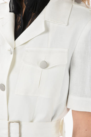Belted HESTER Blazer with Notch Lapel