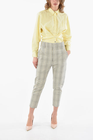 ETOILE Cotton-tweed High Waist NOAH Pants