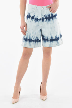 5 Pockets Tie Dye Denim Shorts