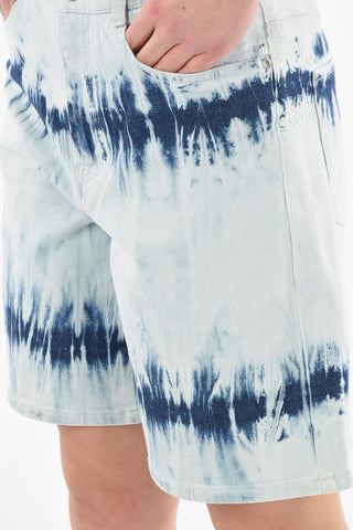 5 Pockets Tie Dye Denim Shorts
