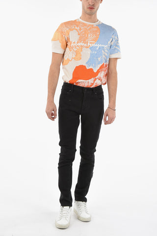 Belt Loops DIAG POCKET Skinny Fit Denims 16cm