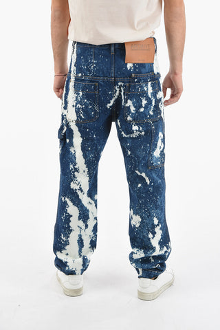 Acid Wash Effect GALAXY Loose Fit Jeans 19cm