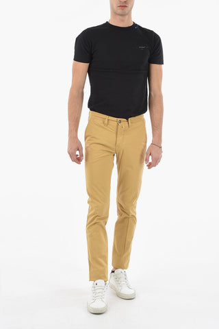 PENN-RICH Visible Stitching Slim Fit Chino Pants