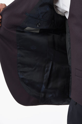 Abito tre Pezzi con Gilet CERM.ACADEMY Motivo Argyle in Lana Vergine Revers a Lancia