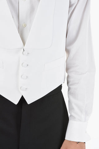 Gilet MANTUA A 4 Bottoni in Cotone