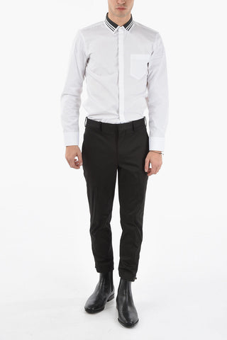 Pantaloni Slim Fit a Vita Regolare