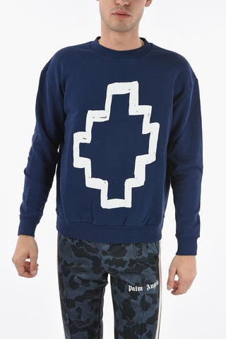 Front Printed TEMPERA CROSS Crew-neck Sweatshirt