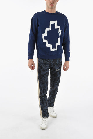 Front Printed TEMPERA CROSS Crew-neck Sweatshirt
