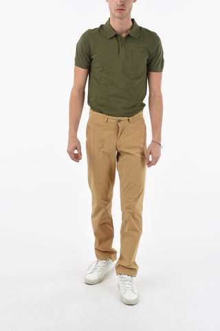 Pantaloni Chino in Popeline di Cotone Regular fit