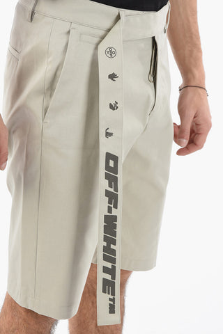Cotton Blend INDUSTRIAL BELT Chino Shorts