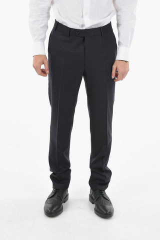 Virgin Wool MANTUA Trousers with Scalloped Hem
