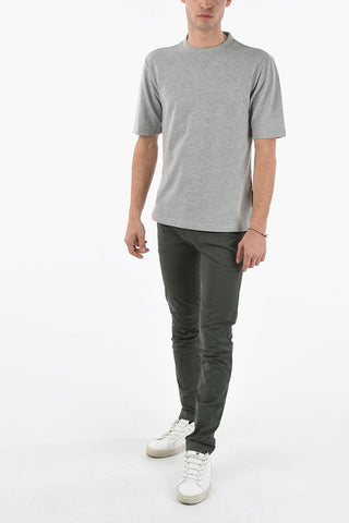 Solid Color Crew-Neck T-Shirt