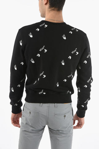 All Over Logo Crew-neck Sweatshirt