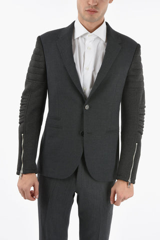 Biker sleeve 2-button blazer