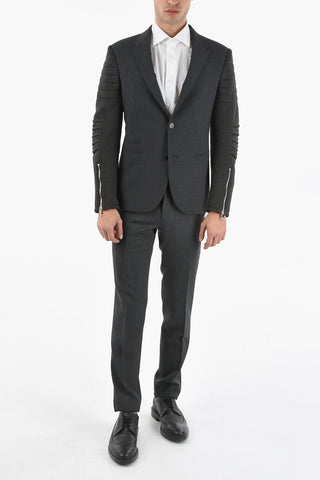 Biker sleeve 2-button blazer
