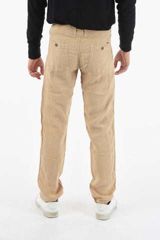 Pantaloni in Lino a 4 Tasche