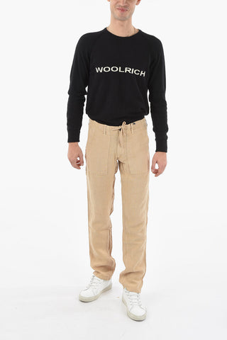 Pantaloni in Lino a 4 Tasche