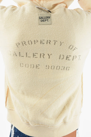GALLERY DEPT Hoodie with Faded Lettering Print