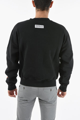 Crew Neck SPLIT HERONS Front Printed Sweatshirt